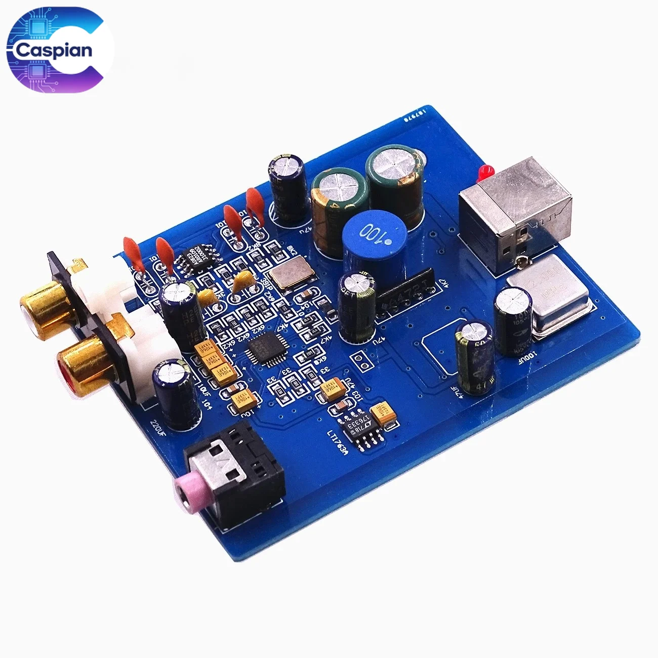 ES9018K2M SA9023 USB DAC Decoder Board, 24Bit/96kHz HiFi External Sound Card for PC