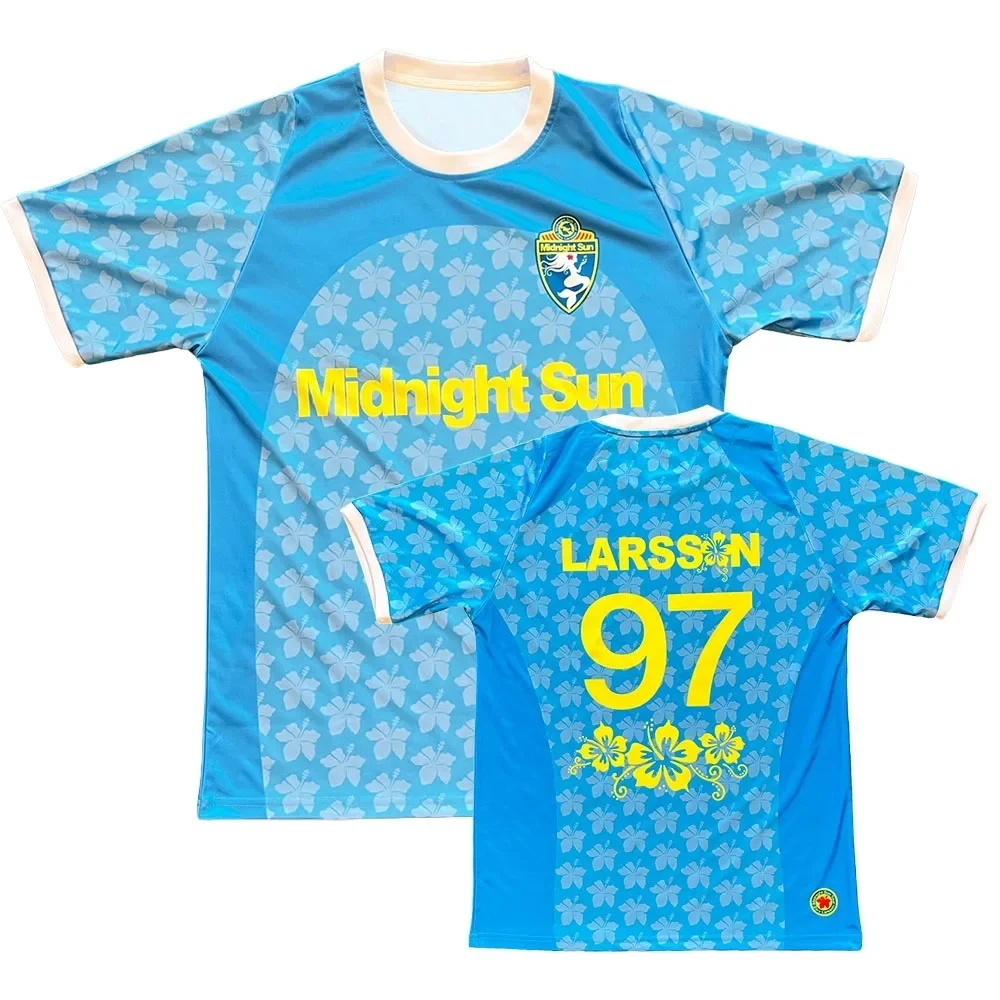 2026 New Midnight Sun Island Fusang Flower Team Football Sports Jersey Casual Training Men's T-shirt