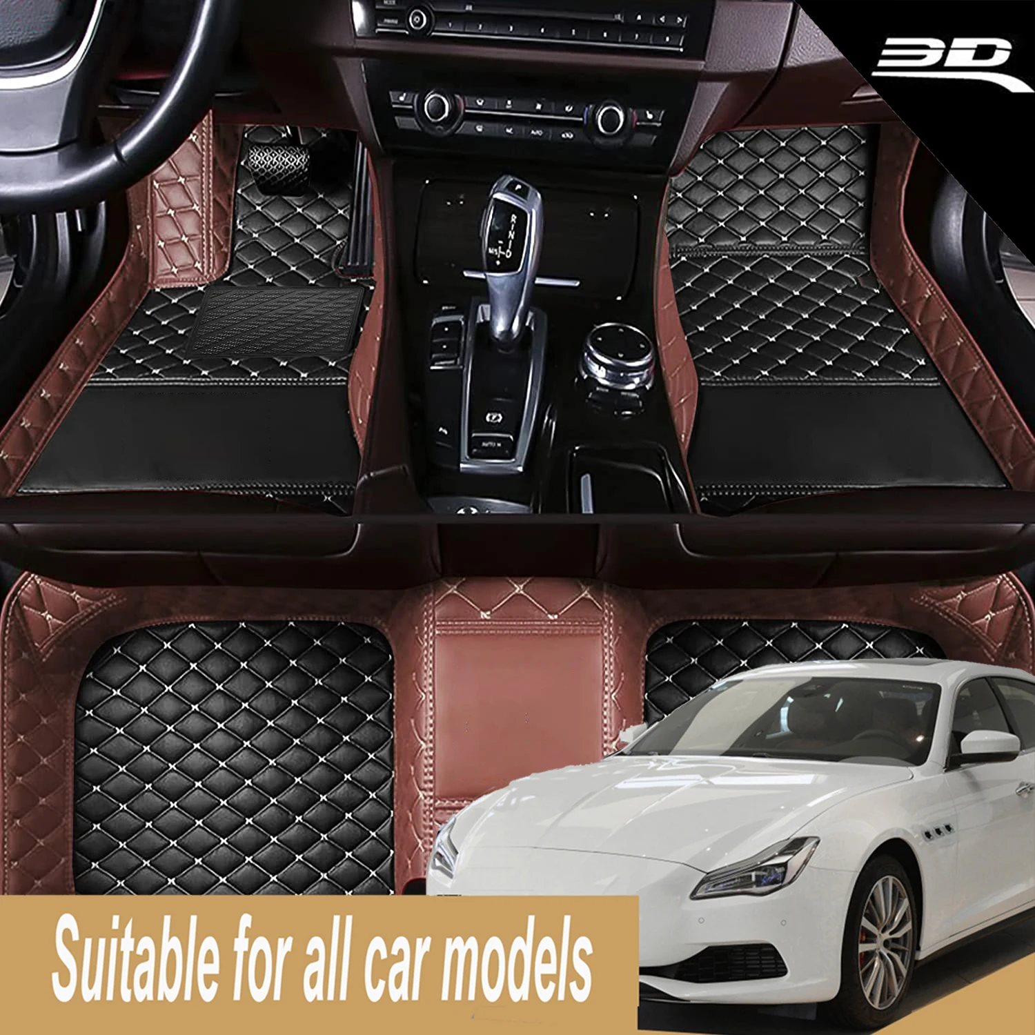 

Custom Car Floor Mats For Chrysler Sebring Auto Foot Coche Accessories Waterproof Leather Floor Liners