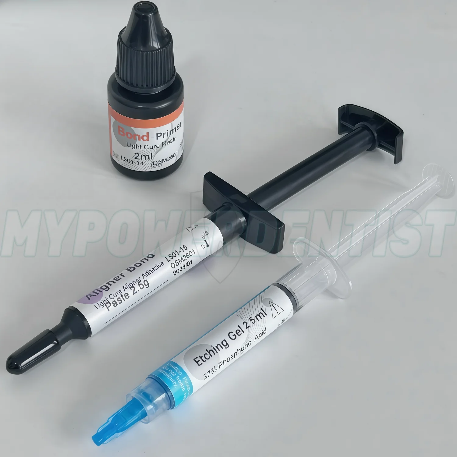 1Kit Dental Light Cure Orthodontic Adhesive Paste for Aligner Attachments 2.5g