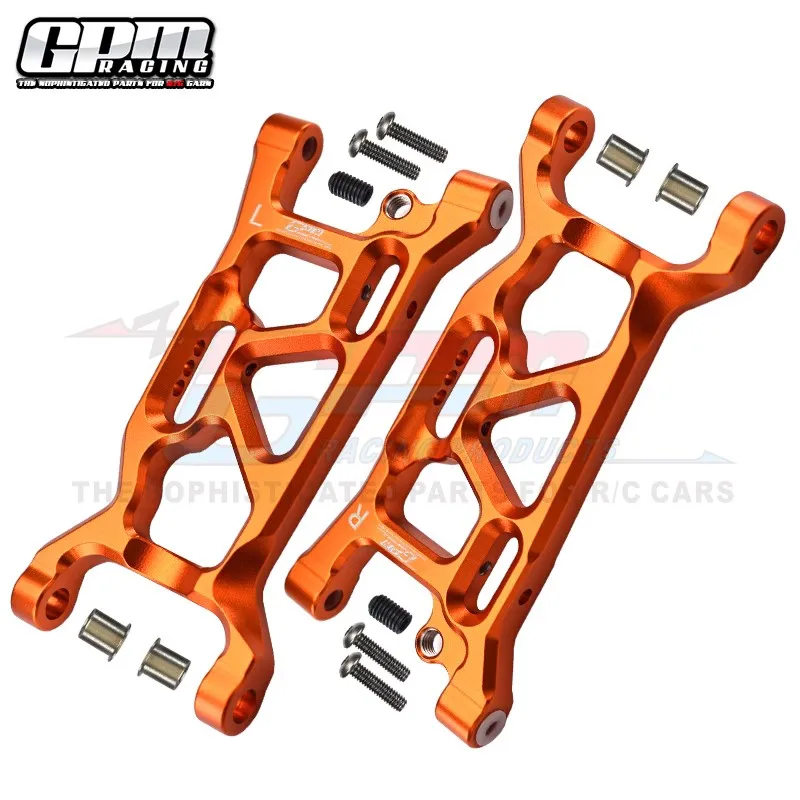Brazos inferiores delanteros de aluminio GPM para LOSI 1/10 Lasernut Tenacity Ultra 4 Rock GPM parte LOS234016 LU4055