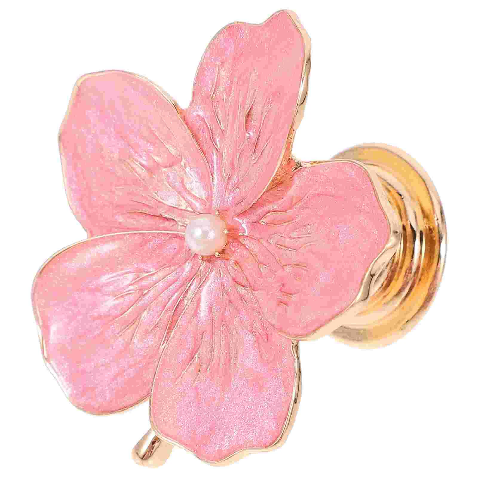 

Five Petal Flower Handle Drawer Pulls Door Knob Cabinet Cupboard Pink Zinc Alloy Decorative Knobs Flower Shaped Pull Handle