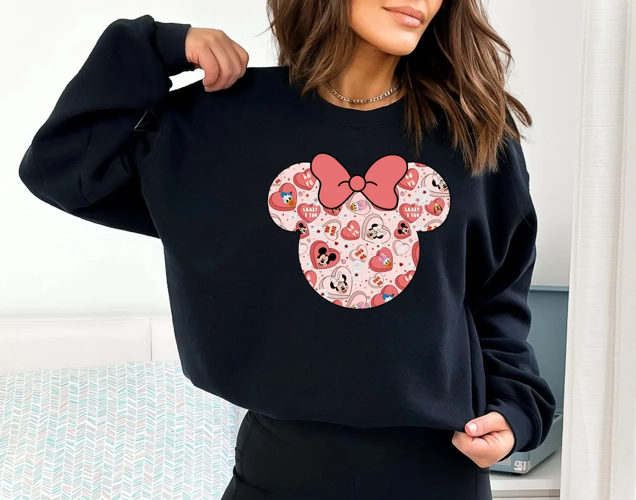 

Толстовка на День святого Валентина Disney Толстовка с Минни Маус на День святого Валентина Толстовка с капюшоном Disney Love