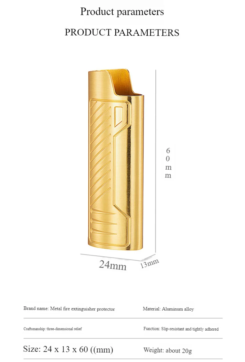 Exquisite stripes BIC Lighter Cover Case Decorative metal shell  Large holder Full size BIC j6 gas lighter 5 colors wholesale