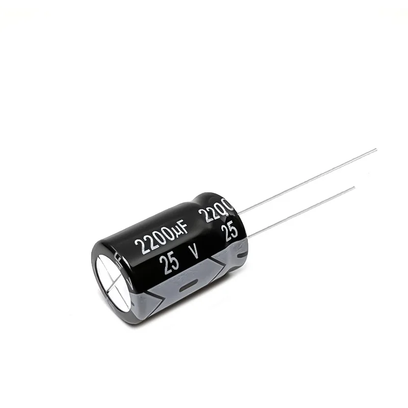 55pcs 25V 2200uF Electrolytic Capacitor 105C High Temp Radial Long Life 13x20mm for Power Supply