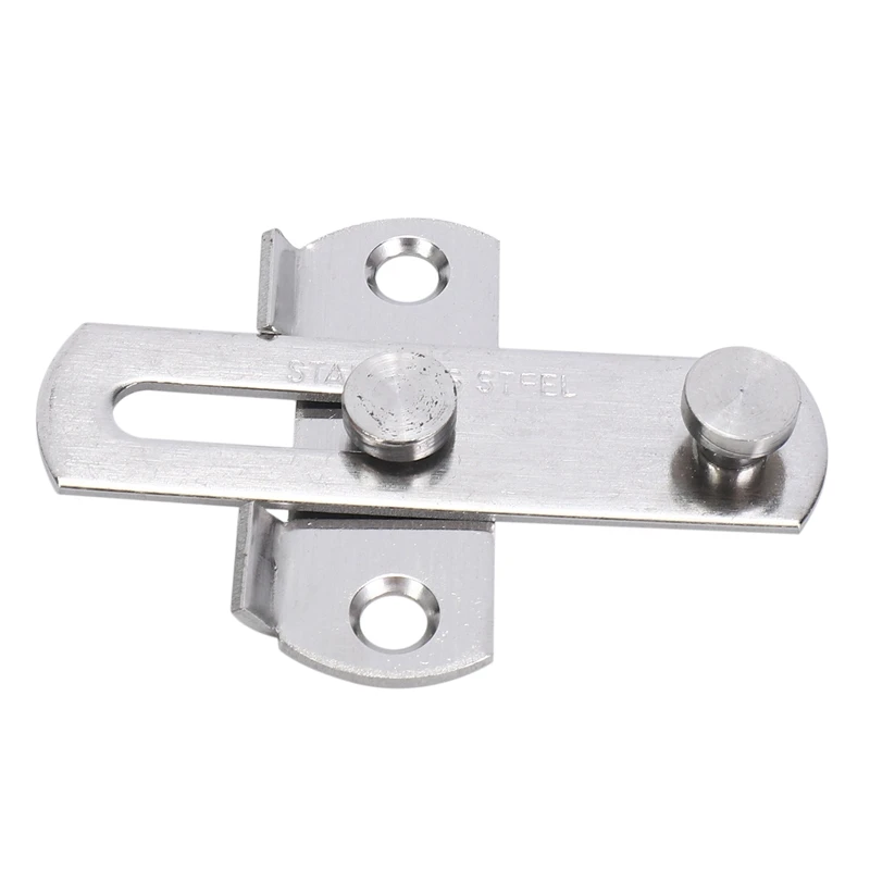 BAAY 3X Hasp Latch METAL Hasp Latch Lock Sliding Door Lock For Window Cabinet Fitting