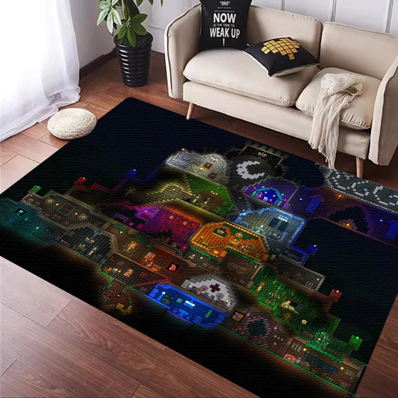 Sandbox Game T-Terraria Carpet Kitchen MatEntrance Doormat Bedroom Floor Decoration Living Room mat Bathroom Anti-slip rugs