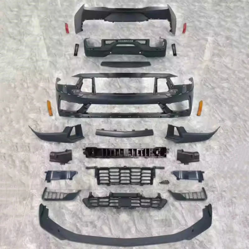 Ручка переднего и заднего бампера из полипропилена в сборе для Ford Mustang 2024, обновление до комплекта кузова Dark-Horse, автомобильные аксессуары