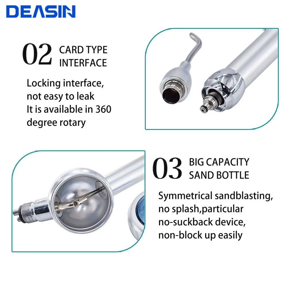 2/4 Holes Dental Air Whitening Spray Cleaning Spary Polisher Airflow Jet Oral Hygiene Polishing dentistry Equipment Tool