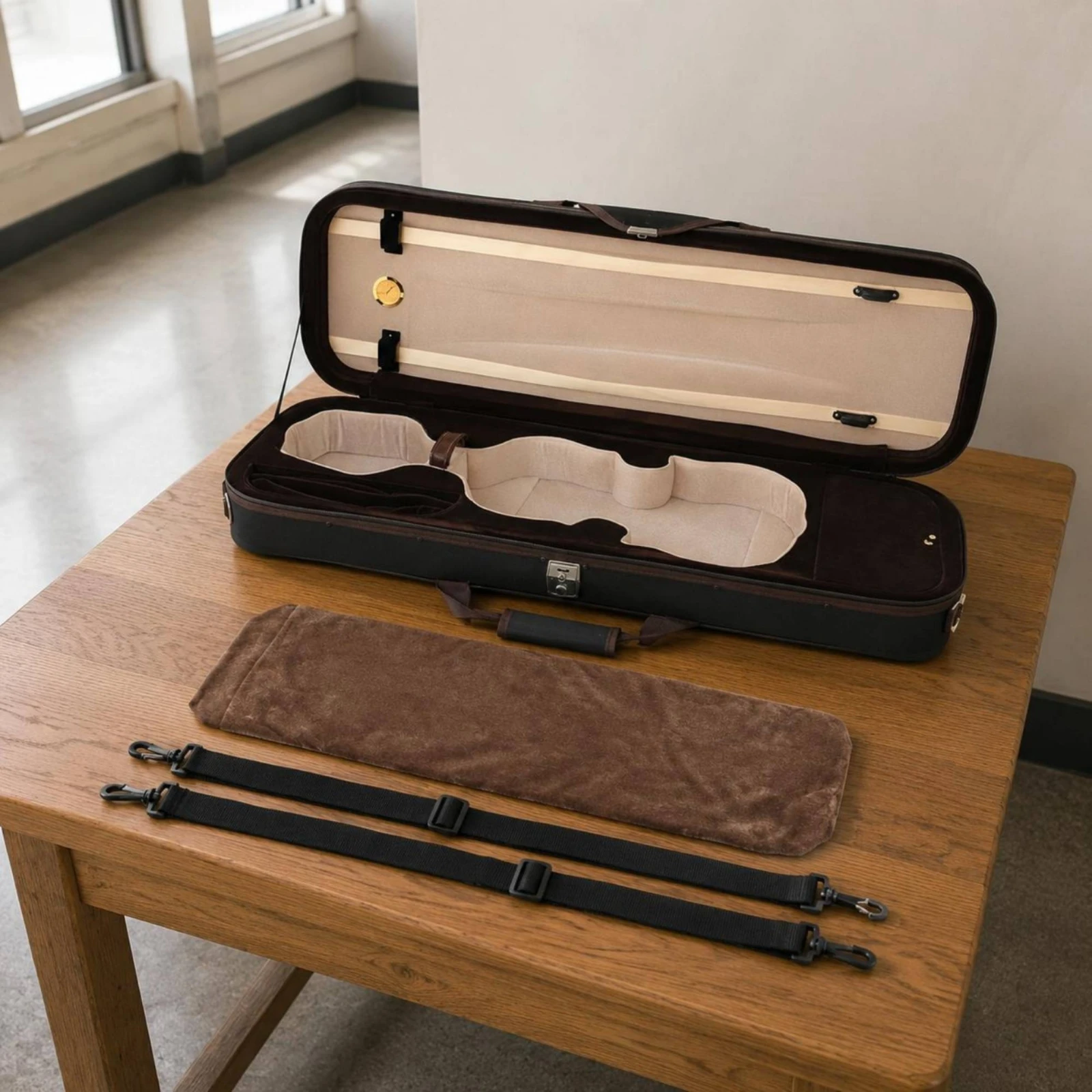 Oxford Cloth Violin Case Anti Pressure Lightweight Violin Case Safeguarding Carrier Crushproof Shockproof for Transport