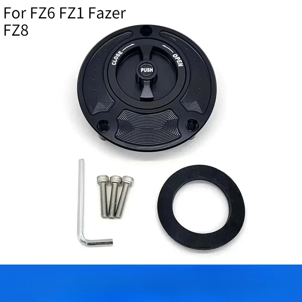 

For Yamaha FZ6 FZ1 Fazer fz6r FZ8 FZ16 CNC fuel gas tank cap cover aluminum keyless motorcycle accessories all years