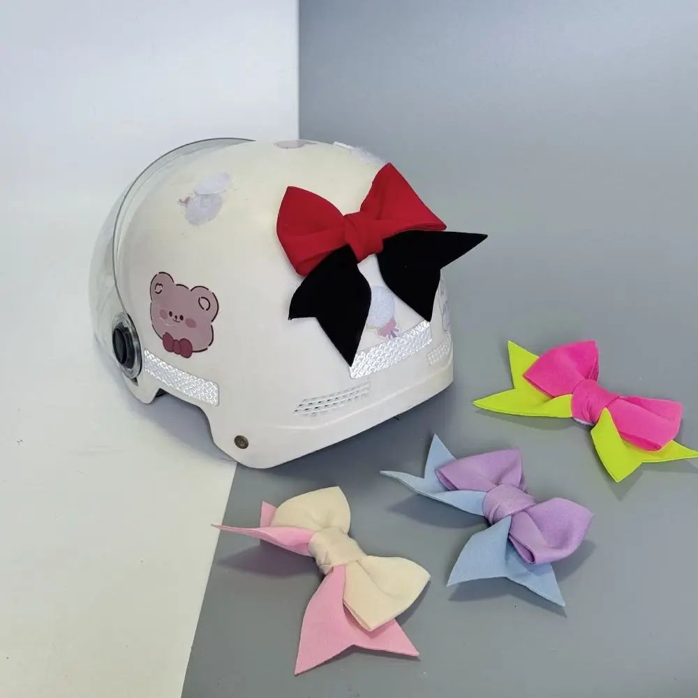 Fabric Scooter Bow Decoration Self Adhesive Multicolor Electric Bike Tail Decor Lightweight Motorcycle Bow Ornament Girls Decor