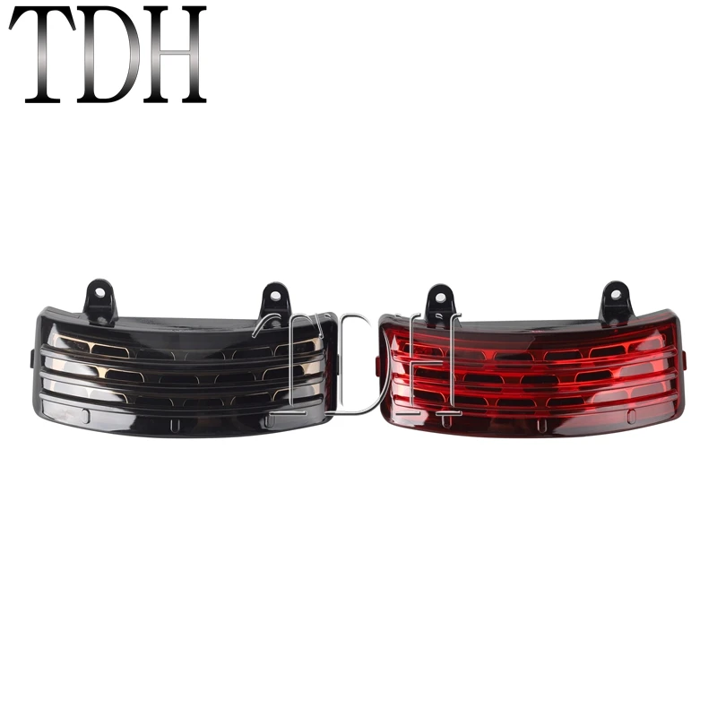Fender Tip Light Tri-Bar LED Tylne światła hamowania dla Harley Touring Street Glide Road Glide Fender Skirt Trim Extension Lamp — zdjęcie 3