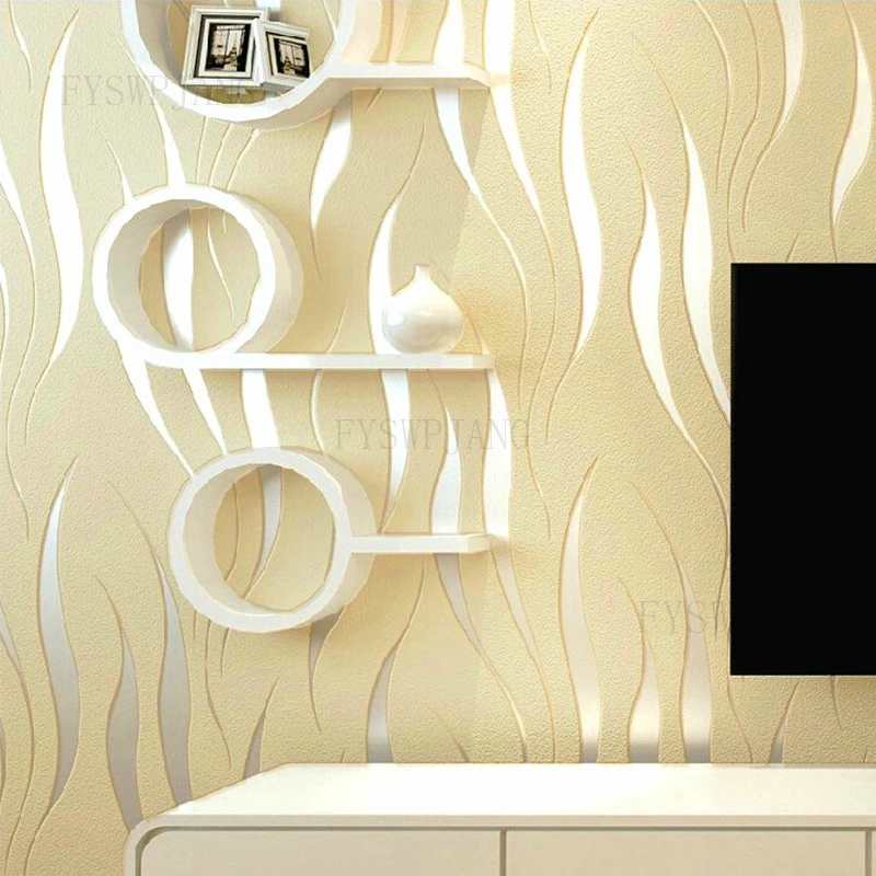 Modern 3D Wallpapers Three-Dimensional Water Ripple Non-Woven Wallpaper Home Decor Tv Background Wall Stickers Papier Peint