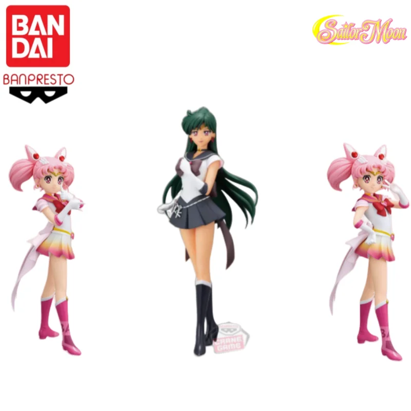 

In Stock Original Bandai Banpresto Sailor Moon Sailor Pluto Little Tsukino Usagi Figure Character Anime Model Toy Gift