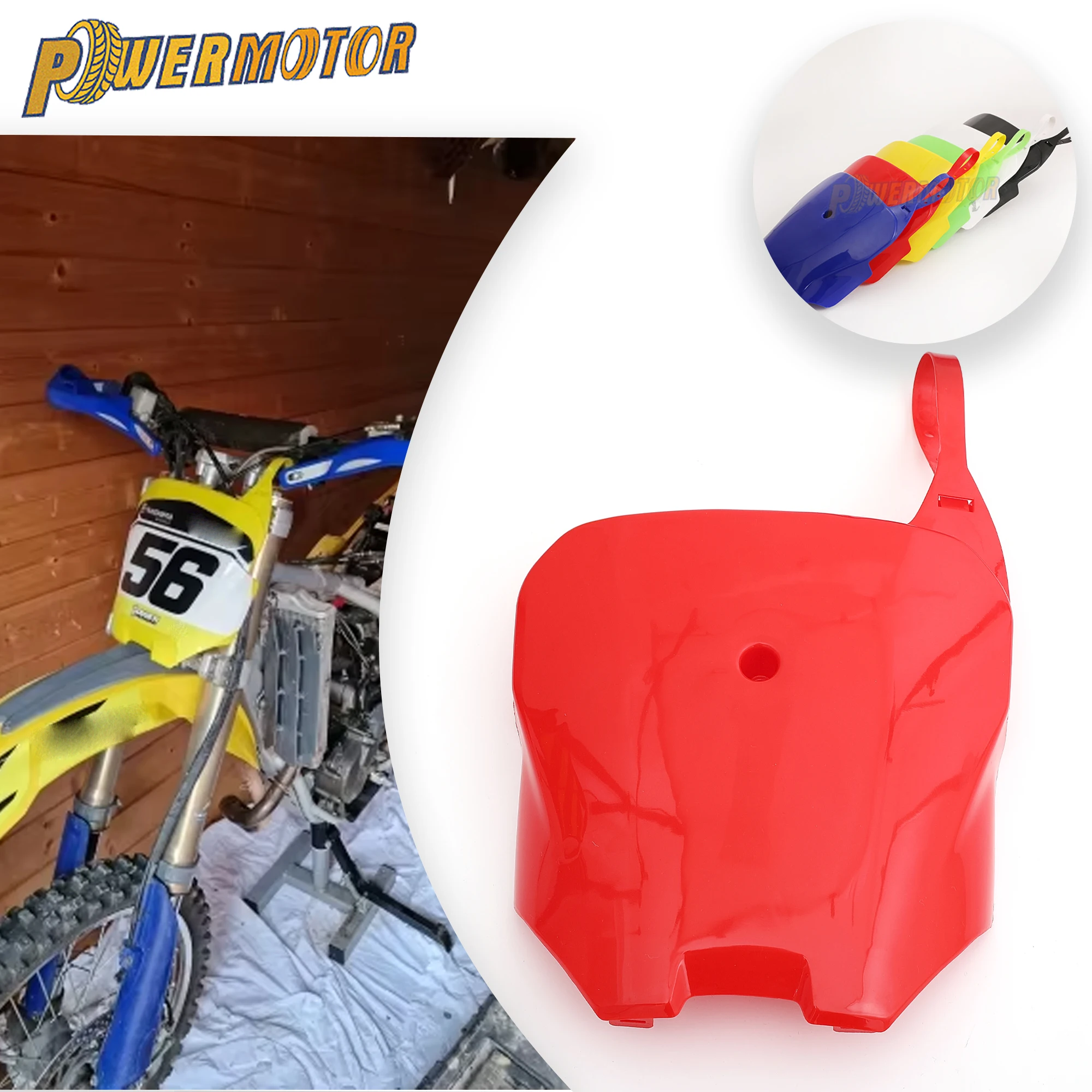 

For Honda Motocross Front Number Plate Style Mount Plastic Cover Fairing CRF XR 100 80 70 Enduro Dirtbike Modified Accessories