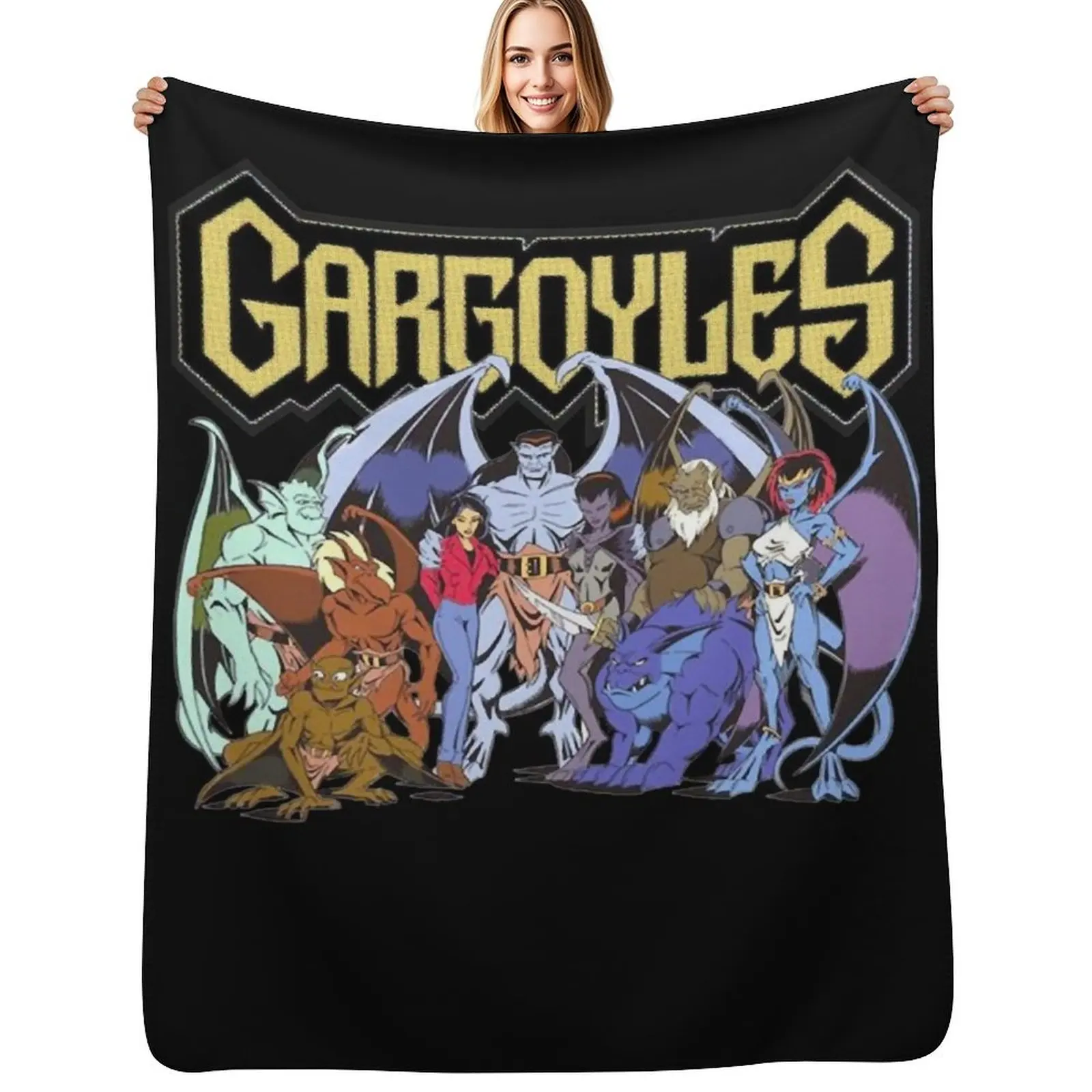 Gargoyles The Origin Essential T-Shirt Throw Blanket Flannels Furrys For Baby anime Designers Luxury St Blankets