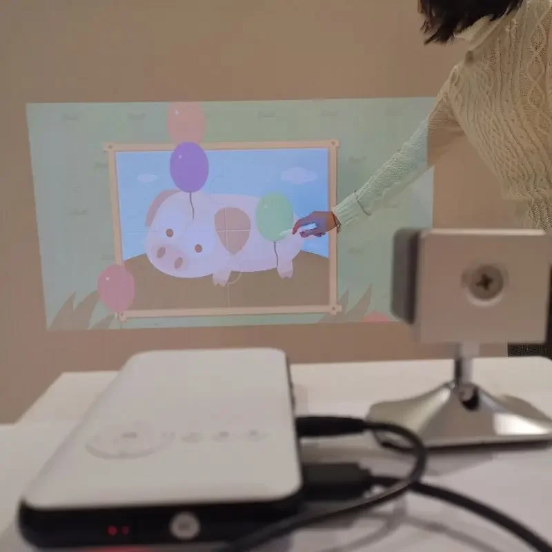 Smart Pen Touch Projetor, Projetor 4K para sala de aula