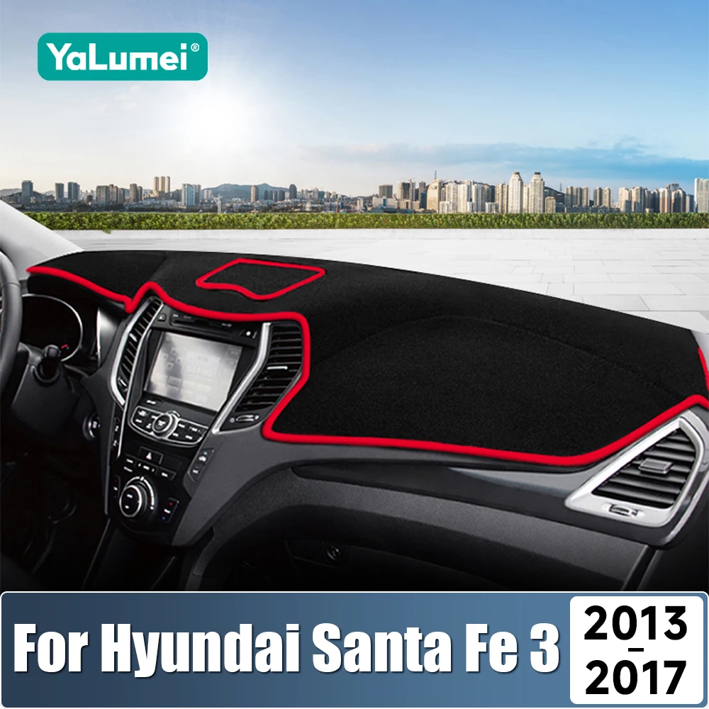 

For Hyundai Santa Fe 3 DM 2013 2014 2015 2016 2017 Car Dashboard Sun Shade Cover Instrument Desk Non-slip Mat Accessories