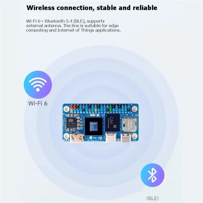 For Orange Pi Zero 3W Development Board With Zero 3 Cooling Fan Allwinner A733 Soc 3Tops NPU Pcle 3.0 WIFI6 BT5.4 12GB