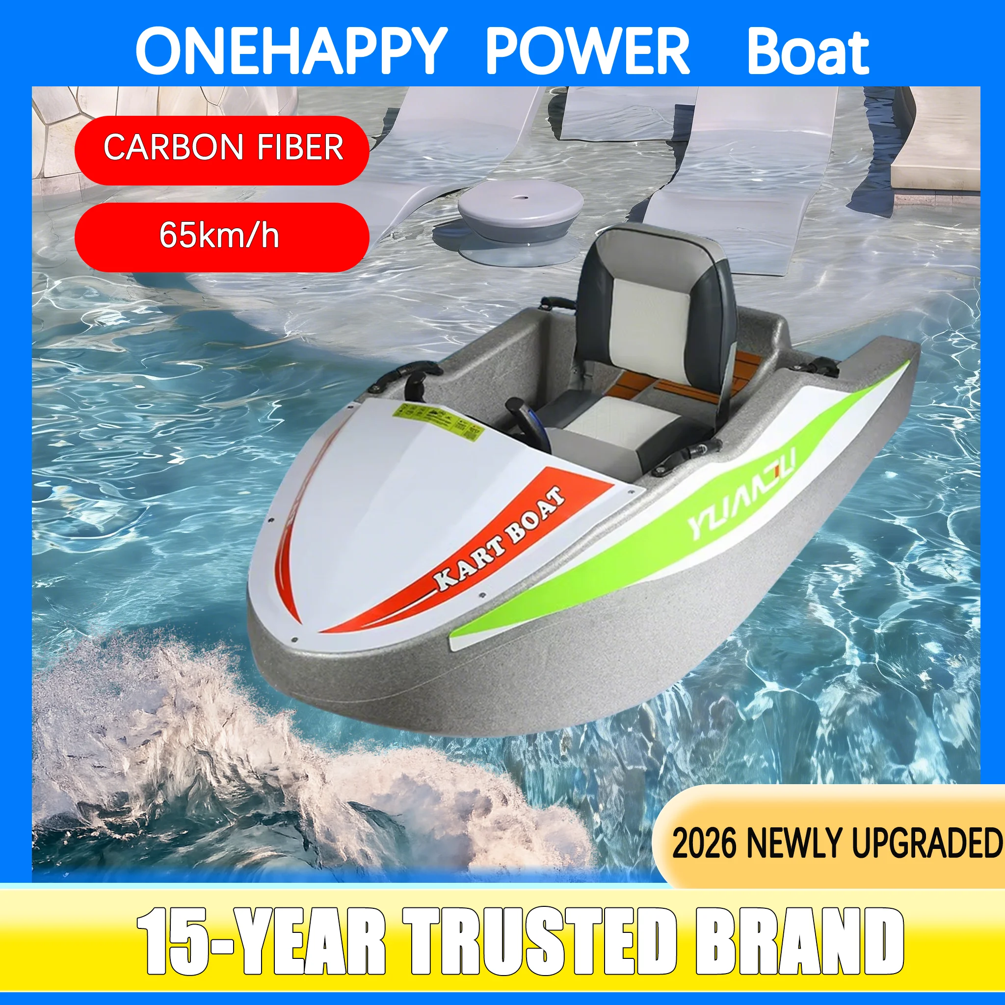 

Made in China Factories' Electric Go Karting Boat for Water Rescue 72V Mini Boats for Leisure and Entertainment