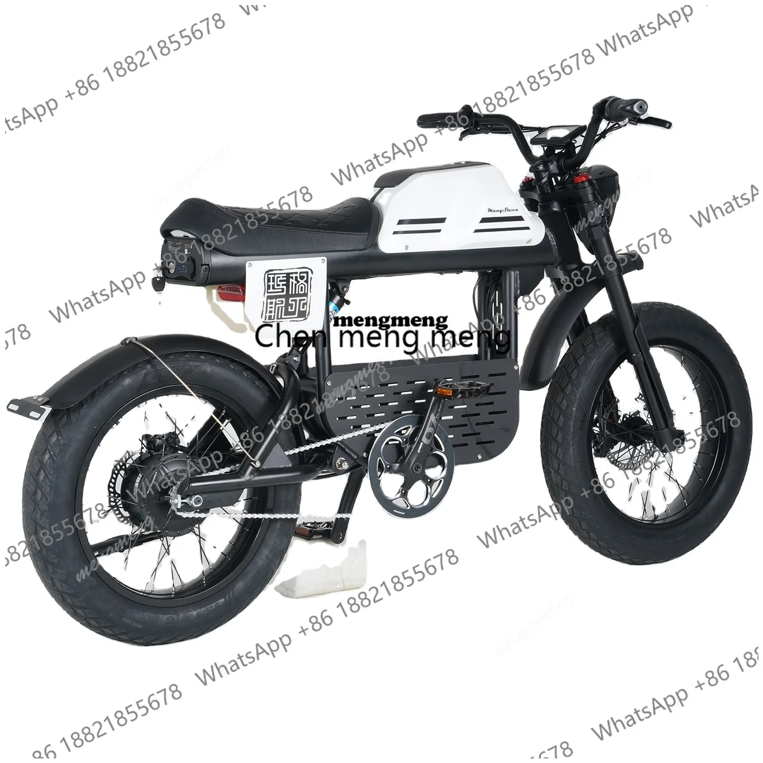 Mangosteen FT01 2023 New Style Electric Bike with 1000W 20Ah 30Ah Citycoco E-bike Range to 100KM