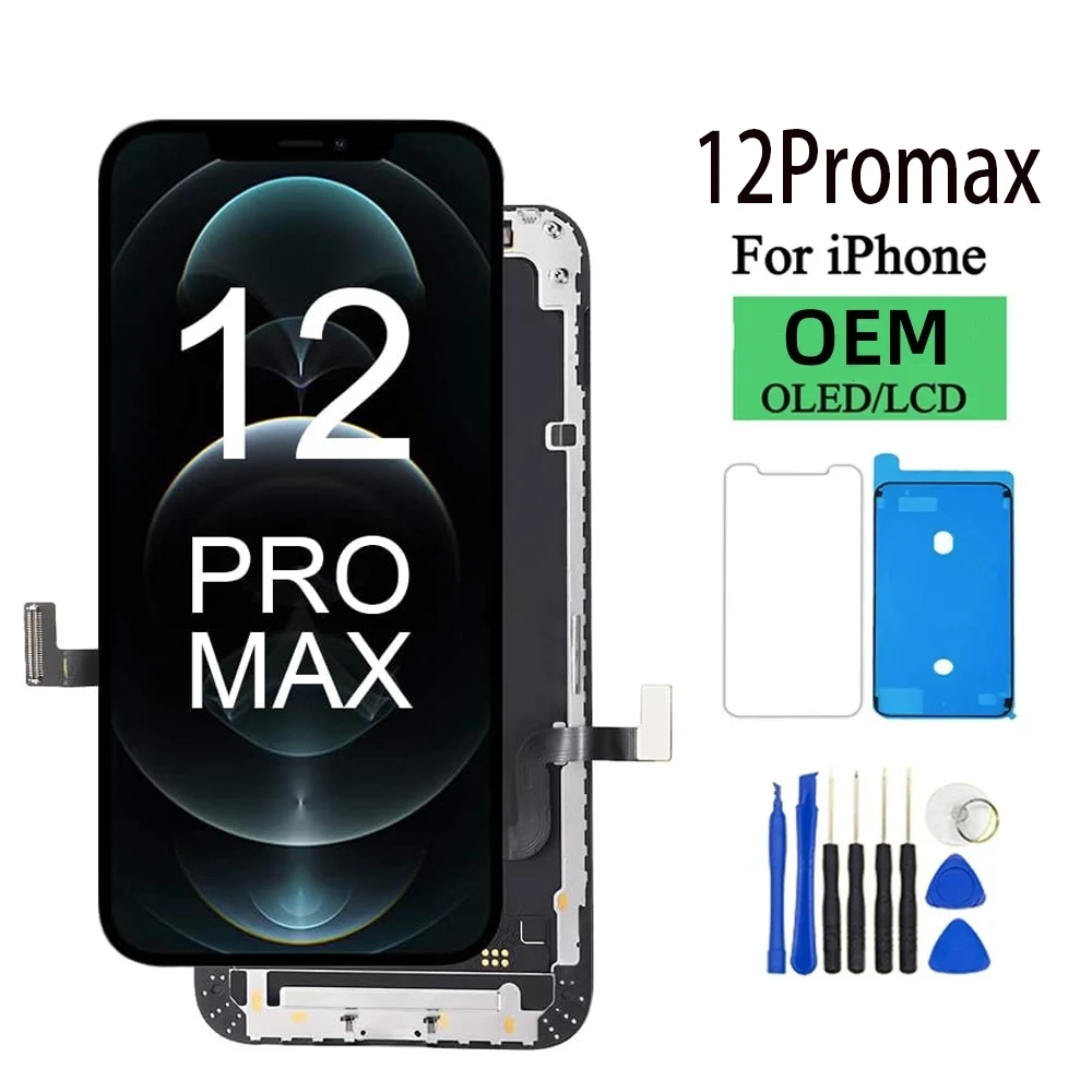 Incel Pantalla for iPhone 12 Pro Max LCD Display Touch Screen Digitizer Assembly for iPhone 12 Pro Max LCD Replacement 3D Touch