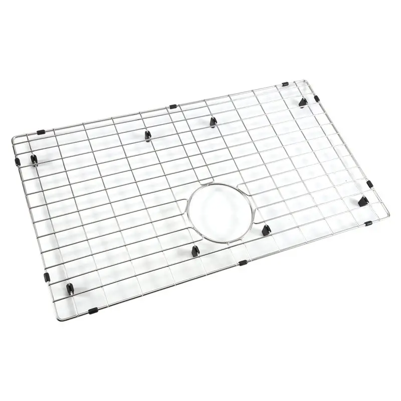 BMBY-1 Piece Kitchen Sink Grid Stainless Steel Sink Grid And Sink Protectors For Kitchen Sink With Rear