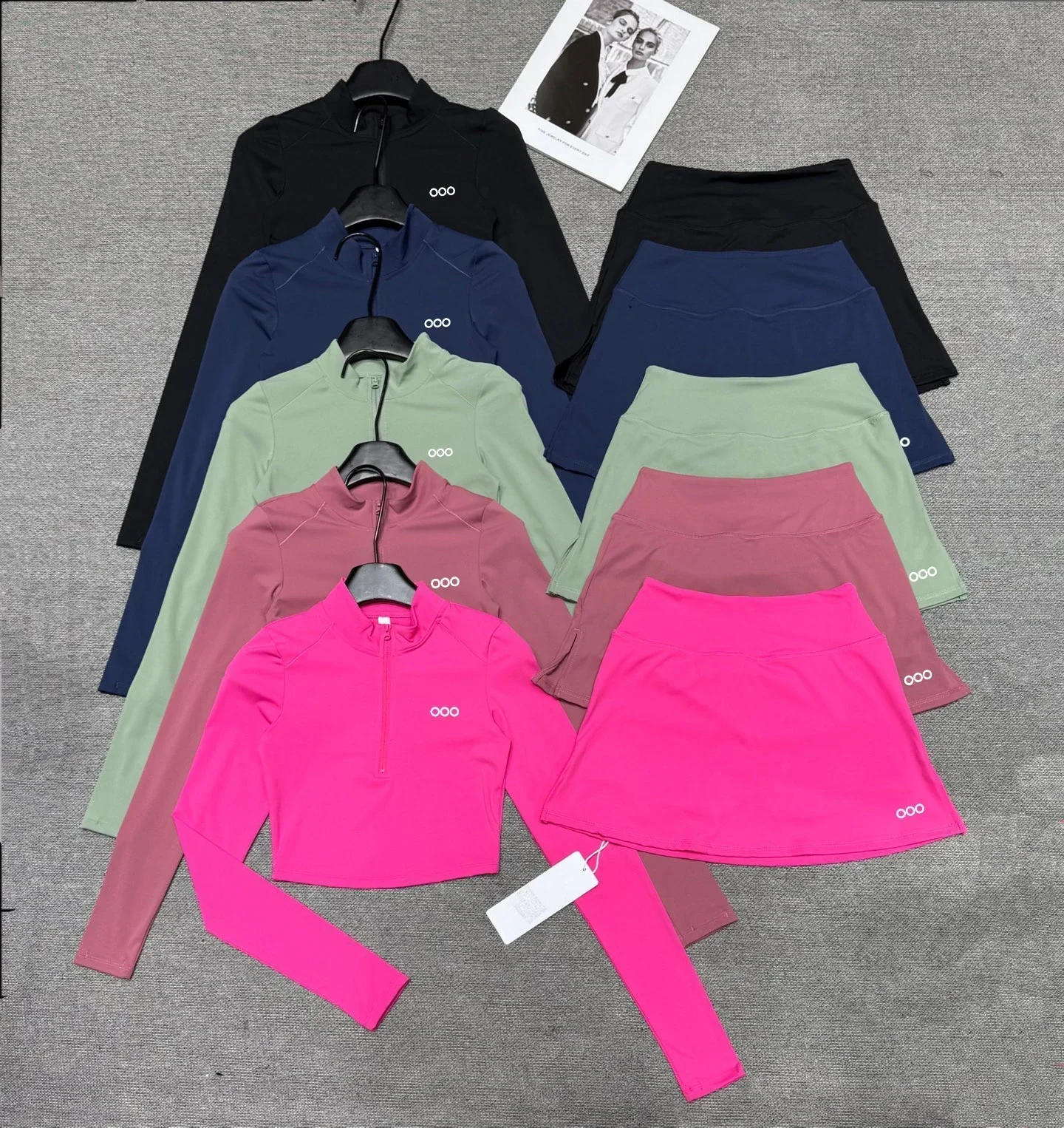 2026 Women's Top and Skirt Yoga Fitness Comfortable Multi Functional Set Two Piece Set