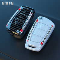 Carbon Fiber Car Remote Key Case Cover For Audi A1 A3 8P A4 A5 A6 C7 A7 S3 S7 S8 R8 Q2 Q3 Q5 Q7 Q8 SQ5 TT RS3 RS6 Accessories