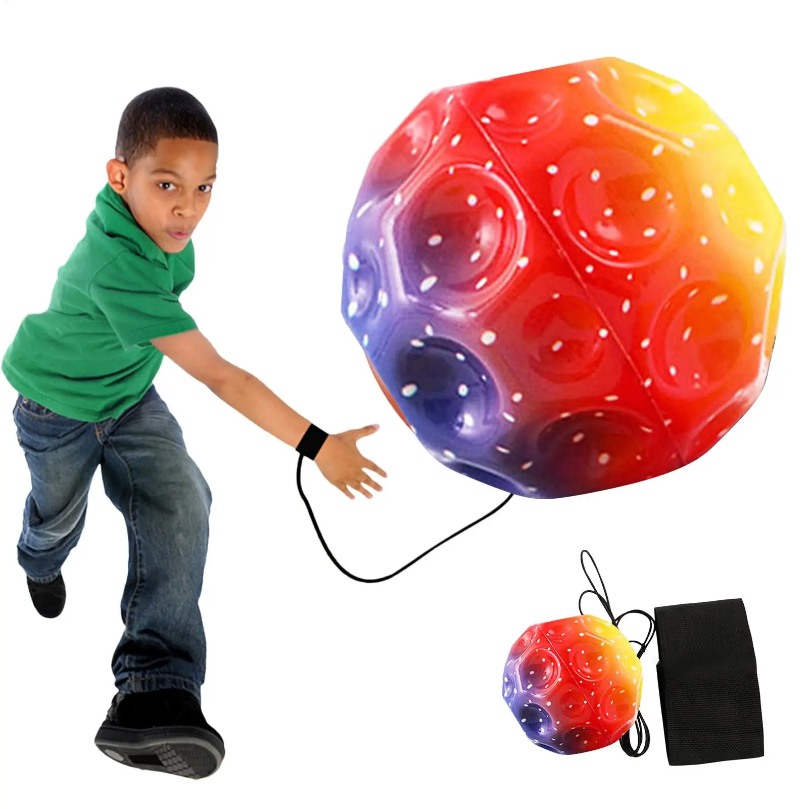 Elastic String Wrist Rebound Sport Ball, Baseball Soccer Tennis Training Equipment, Portable Outdoor Party Workout Leisure Exerc