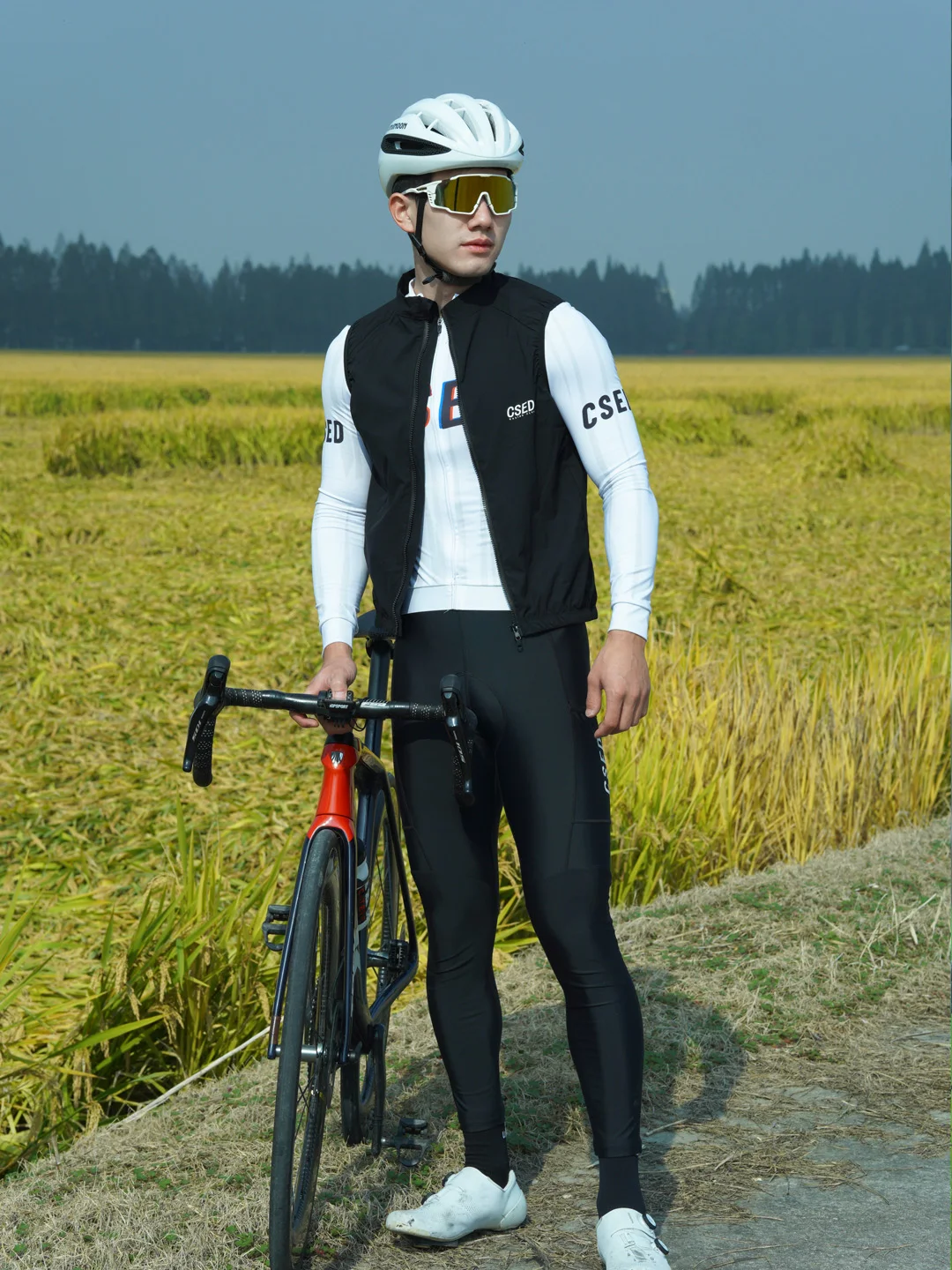 سترة CSED بدون أكمام لركوب الدراجات للرجال مقاومة للرياح ومقاومة للماء وسريعة الجفاف وخفيفة الوزن لركوب الدراجات للنساء #2