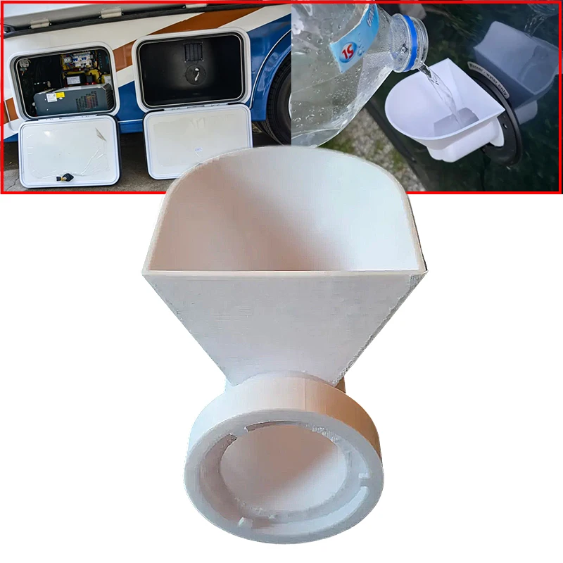 1Pc Suitable For RVs Water Filling Funnel For RV Caravan Campervans Water Filler Funnel for Campers Van Parts Accessories