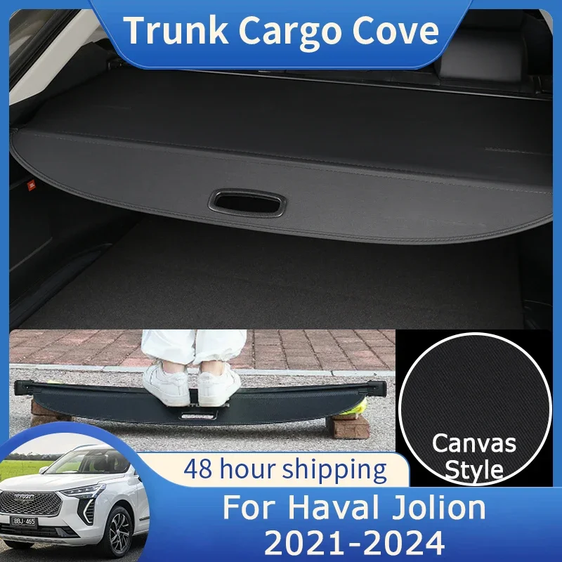 For Haval Jolion 2021 2022 2023 2024 Trunk Cargo Cover Curtain Privacy Retractable Waterproof Shield Shade Interior Accessories