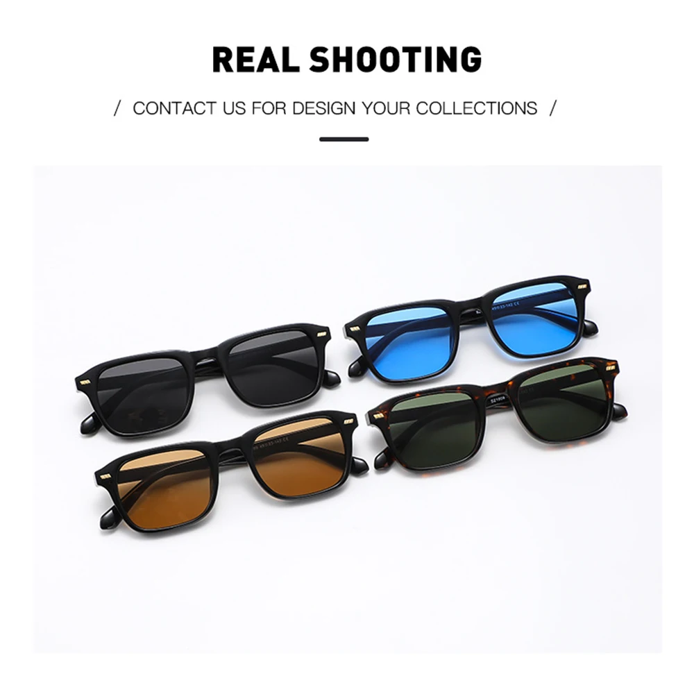 DDDLONG Retro Fashion Punk okulary przeciwsłoneczne damskie męskie okulary przeciwsłoneczne klasyczne Vintage UV400 odcienie zewnętrzne D532 — zdjęcie 3