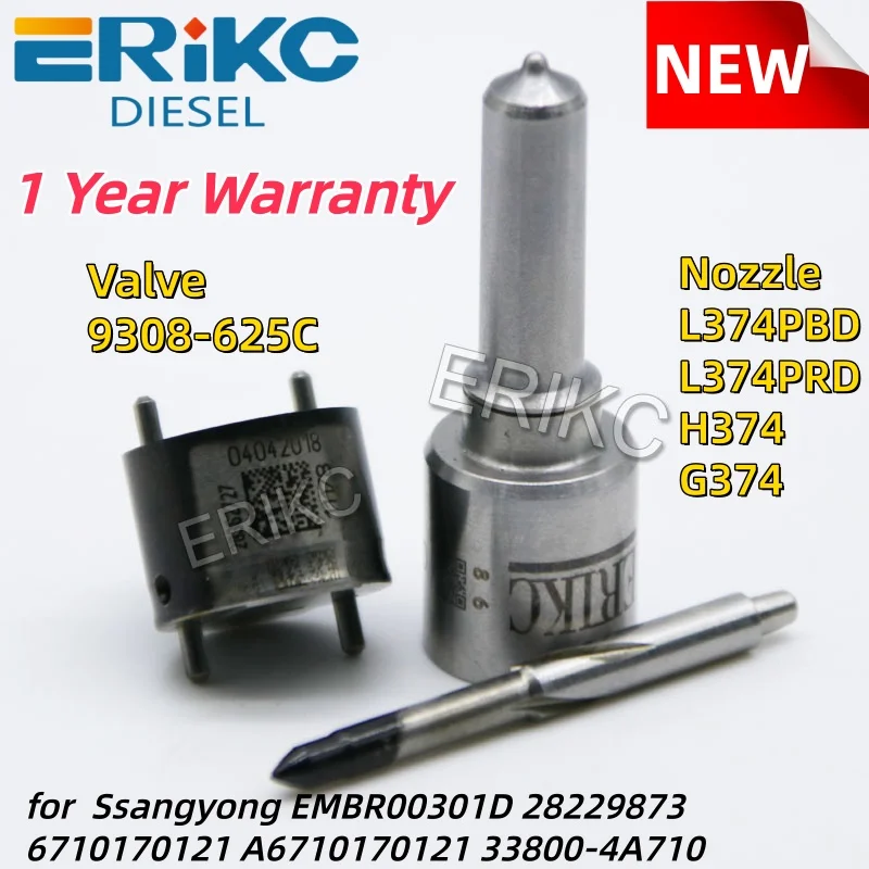 7135-573 Diesel Injector Repair Kits Nozzle H374 G374 Valve 9308-625C for EMBR00301D 28229873 6710170121 A6710170121 33800-4A710
