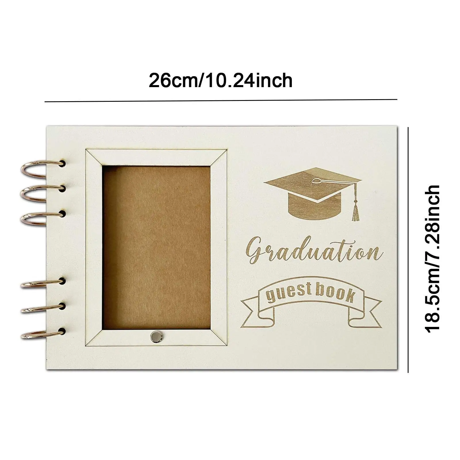 Graduation Guest Book Grad Gift Rustic for College Party Supplies Graduates