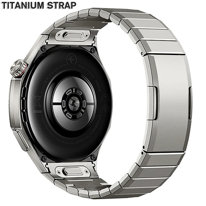 لا توجد فجوات حزام فاخر من سبائك التيتانيوم لساعة Huawei Watch GT 6 Pro سوار معدني لساعة Huawei Watch GT6 Pro Business Band Correa