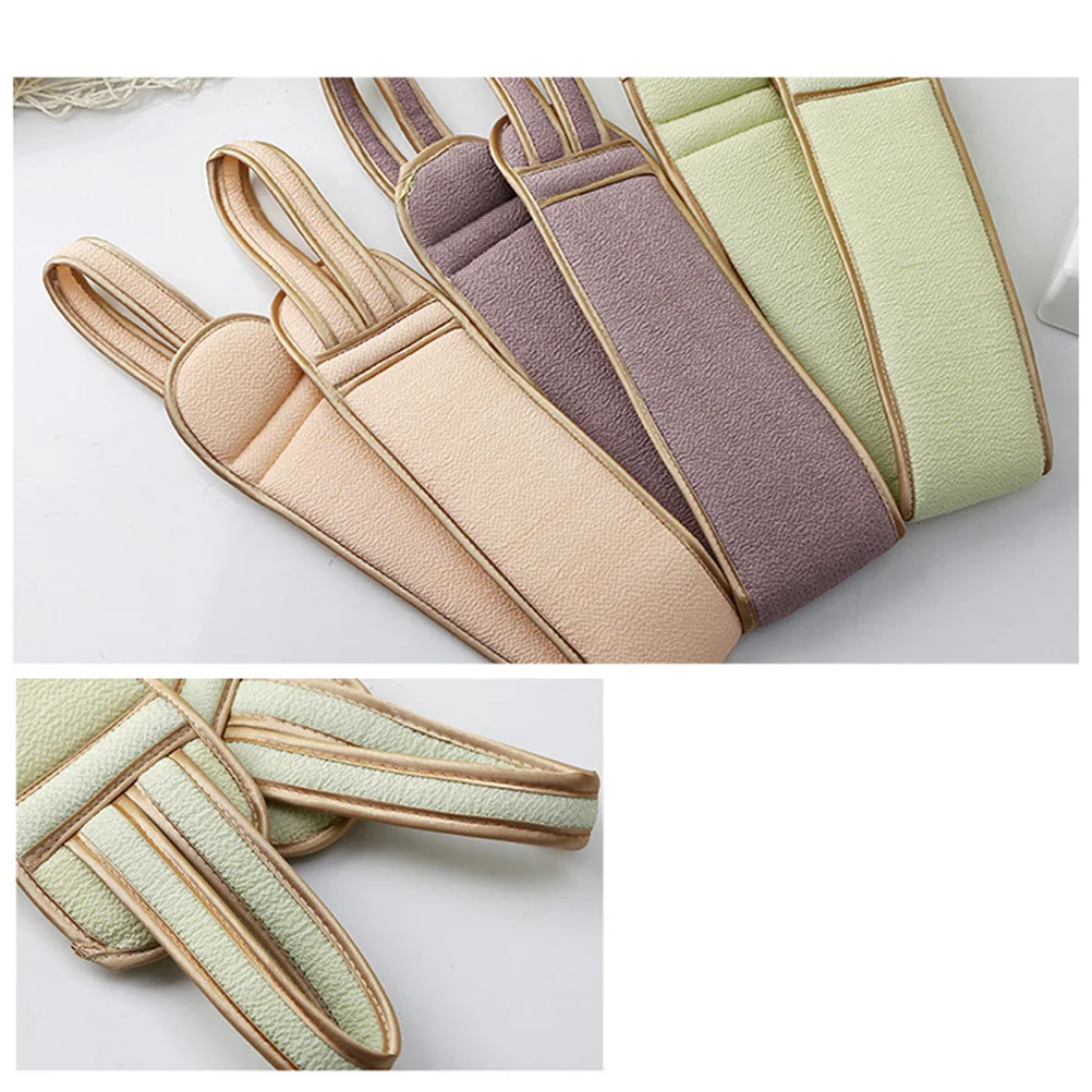 

Bath Rub Back Kit Thick Premium Bathing Set Deep Cleaning Body Scrub Towel Callus Remover Long Strap Hanging Design Frosted