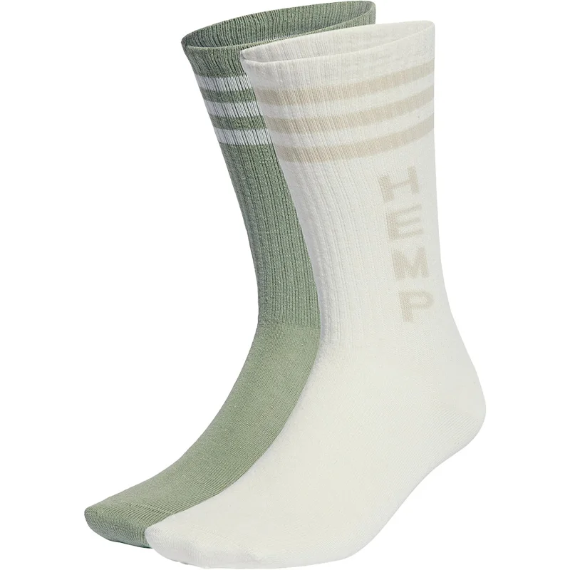 جوارب رياضية أصلية من أديداس HEMP CREW 2PP متوسطة الطاقم، عبوة من قطعتين IB9215 #5