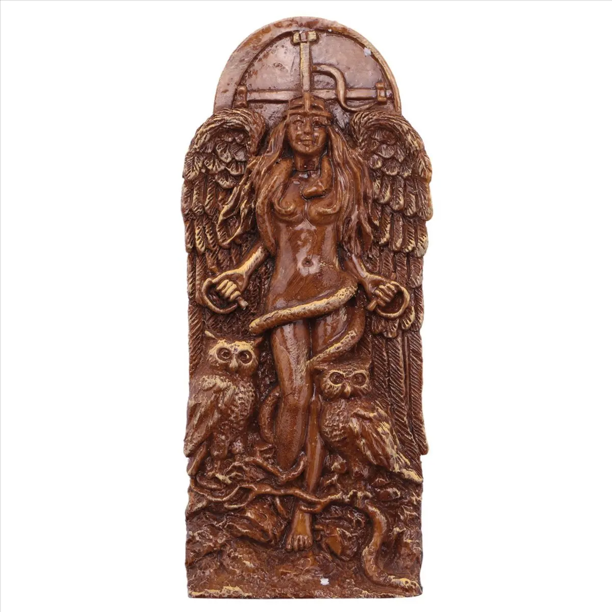 ABNQ Ancient Wiccan Goddess Statue,Altar Sculpture,Greek Goddess Statue Mythology Figurines for Pagan Home