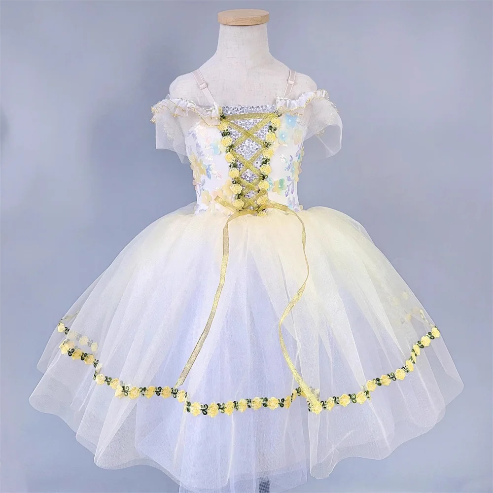 

Summer Costumes Girl Ballet Leotards Party Girls Dresses Baby Outfit Vestidos Ballet Dress Tutu Kids Clothes Children's Day