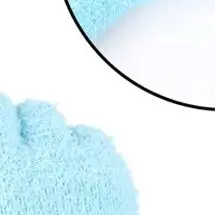 قفازات نصف إصبع من القطيفة للخريف والشتاء، قفازات محبوكة دافئة من الصوف المرجاني