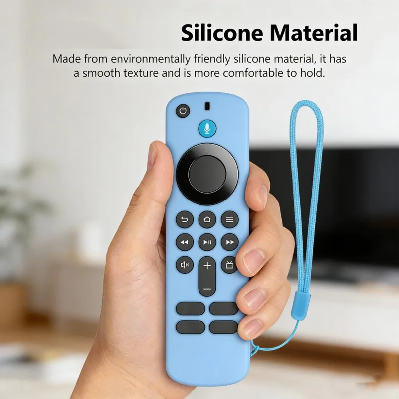 A37T-Dustproof Anti-Drop Silicone Cover For Amazon Fire TV Stick HD/4K Remote Control Glow-In-The-Dark Design Case view 3