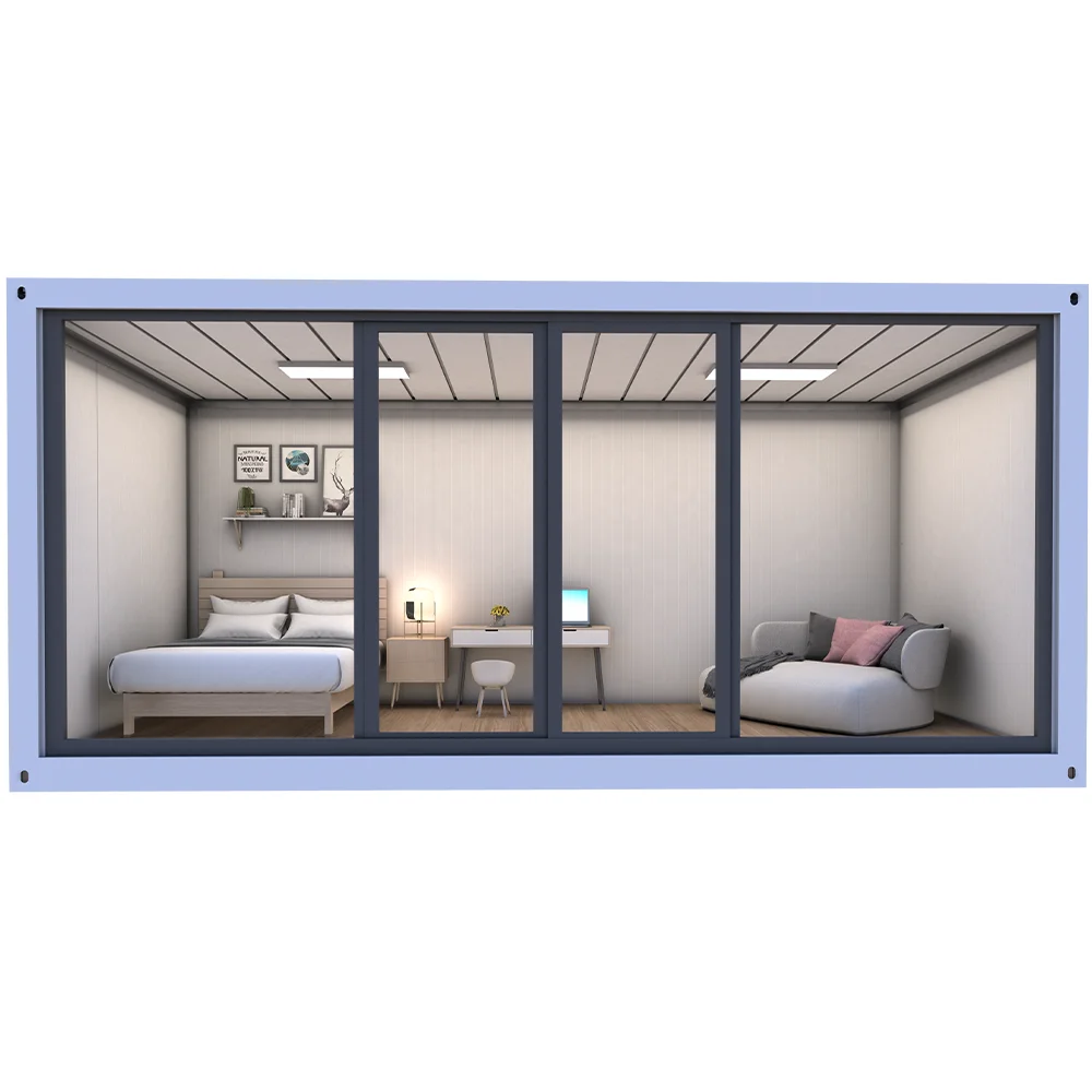 Горячая Распродажа, сборный роскошный индивидуальный дизайн, дом для дома, односторонняя стеклянная стена, дом-контейнер для солнечной комнаты