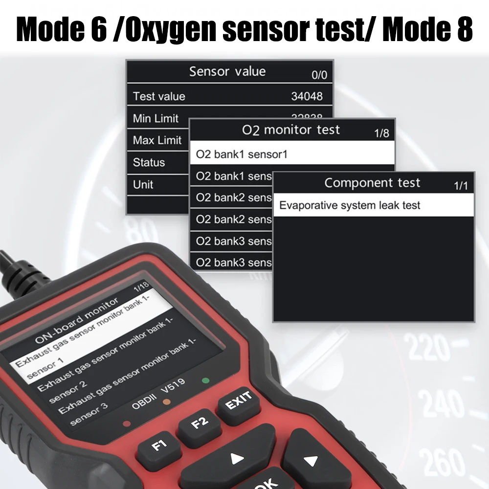 Upgradable Car OBD2 Diagnosis Tools V519 ELM327 Scanner Automotive Engine Fault Code Reader Instrument Battery Volt Data Tester