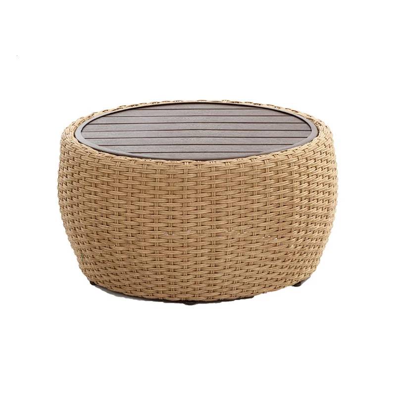 

Nordic outdoor rattan tables and chairs balcony leisure bedroom inside and outside villa