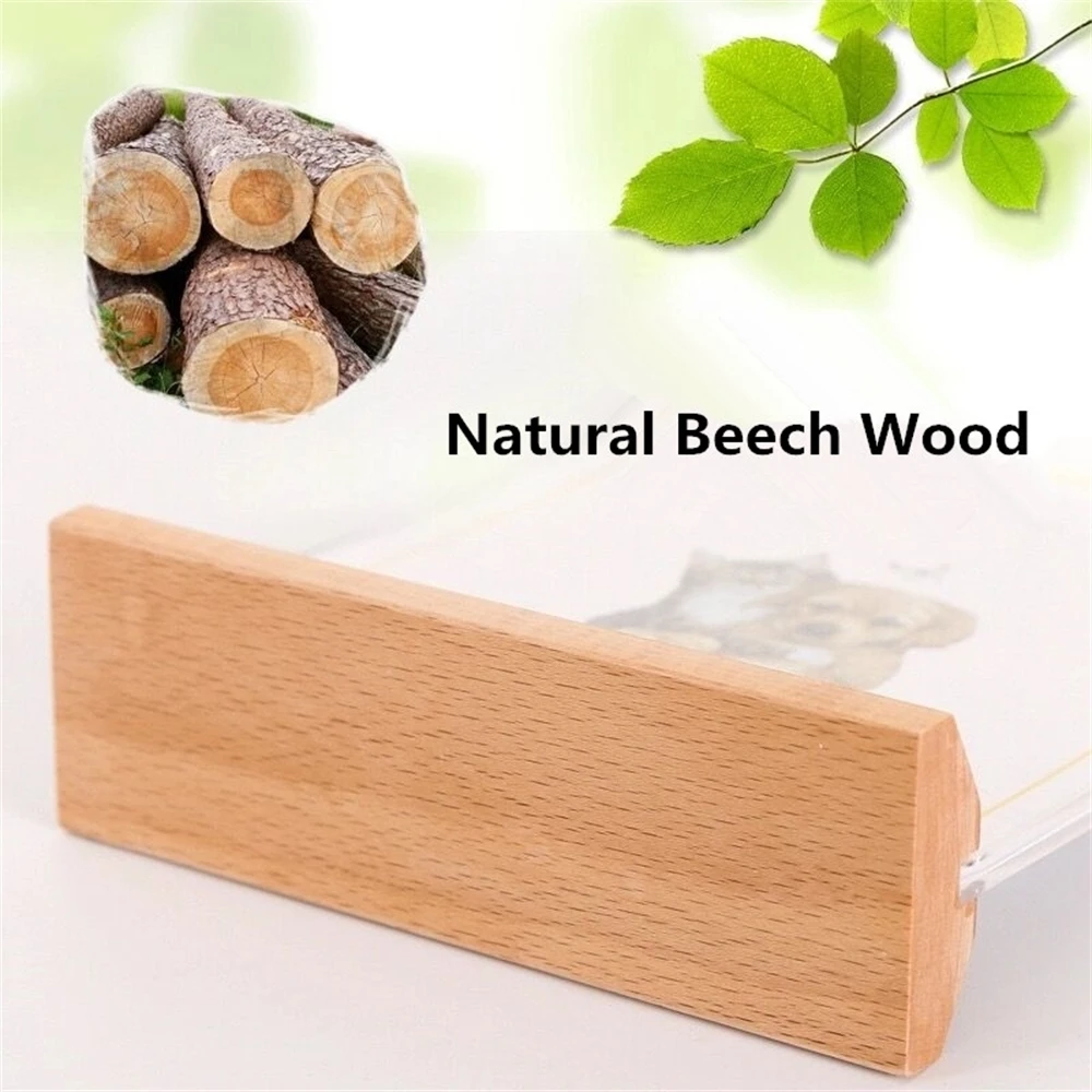 A6 Magnetic Wooden Acrylic Picture Paper Photo Frame Acrylic Menu Sign Card Note Holder Advertising Board