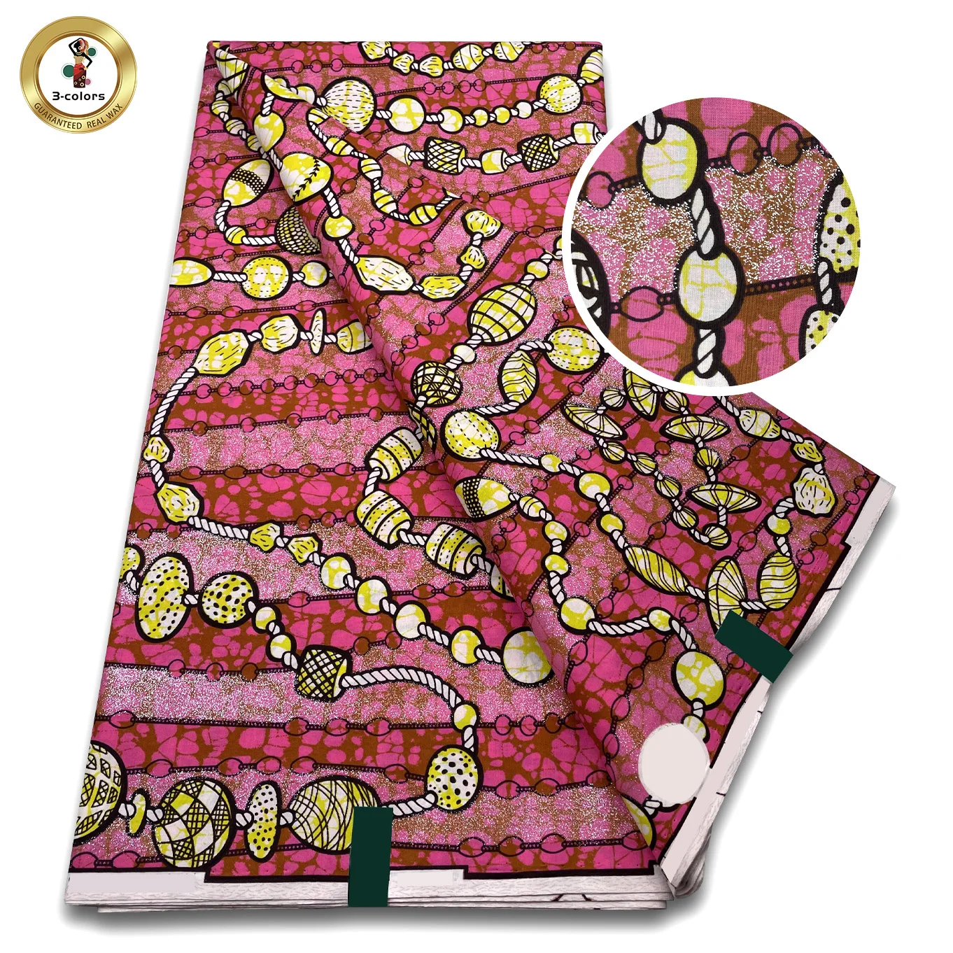 Hoge kwaliteit zachte Pagne 100% katoen gouden print stof Afrikaanse echte was stof Nigeria Ankara Grand SUP stof