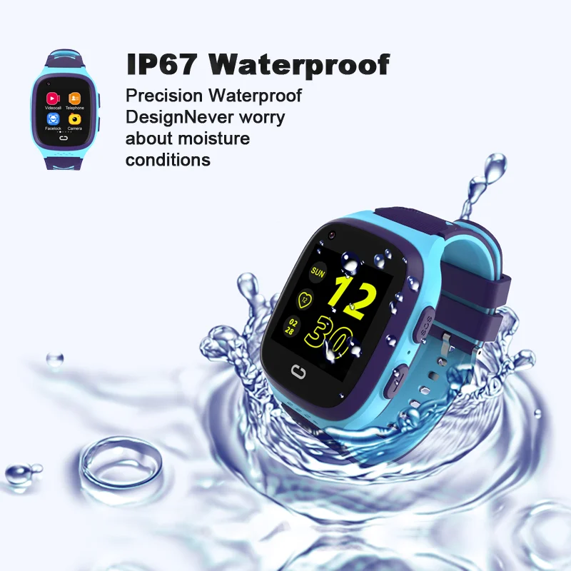 วิดีโอCall 4Gเด็กสมาร์ทนาฬิกาLT31Waterproof WiFi GPSกล้องโทรศัพท์เด็กทารกเกมที่น่าสนใจMonitor Smartwatch SOSของขวัญ